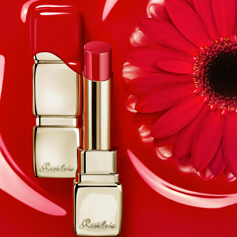 kisskiss shine bloom ⋅ 95 naturally-derived ingredients lipstick ⋅ guerlain